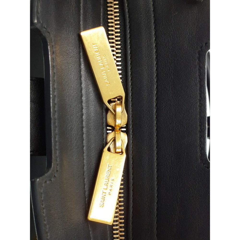 SAINT LAURENT PARIS Monogram Cabas 2way Leather HandBag - Picture 7 of 9